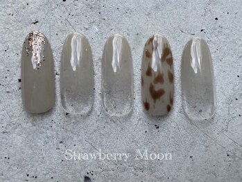 サロンストロベリームーン(Salon Strawberry Moon)/アニマルネイル ¥6980