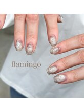 フラミンゴ(flamingo)/水面ネイル