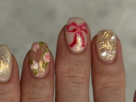 xmas ribbon art