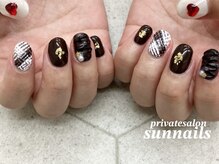 サンネイルズ(sun nails)/6本アート　金箔追加