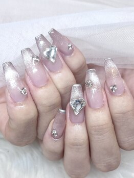 モカ 京橋(moca)の写真/【オフ込★長さ出し＋つけ放題10本¥8,800】持ち込みデザインOK◎トレンドデザインもお任せください♪