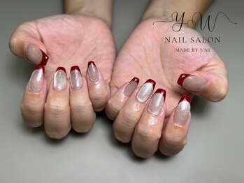 ユーネイル(YW nail)/フレンチデザイン＋マグネット
