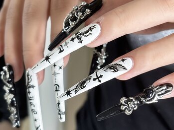 サリーネイルラボ(Sully Nail Lab)/3XLロング、ゴテゴテ