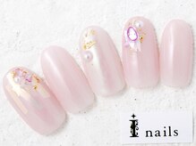 アイネイルズ 新宿店(I nails)/ピーチオーロラサマー