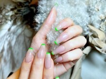 シェル ネイル(Cher nail)/スキニーフレンチ【Cher nail】