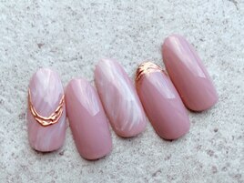 【ニュアンスミラーネイル】