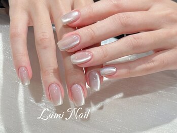 ルミネイル 池袋東口サンシャイン店(Lumi Nail)の写真/【豊富なカラーをリーズナブルに】マグネットワンカラー/ラメグラデーションをお手頃に楽しめる◎学割U24も