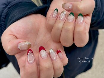 ネイルサロンクロエ (Nail Salon CHROE)/持ち込みクリスマスデザイン