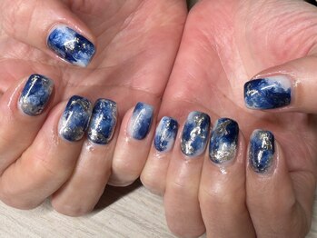 スワロンネイル 名古屋店(SWALLON NAIL)/ネイビーニュアンス