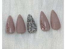 ジェー エス シー ネイル(J.S.C.nail)/定額デザイン/マット/ツイード