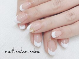 深めフレンチ/１本アート