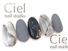 シエルネイルスタジオ 新宮店(Ciel nail studio)/【7910円】大理石デザイン