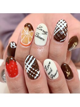 エトワール 御器所店(Etoile)/バレンタインチョコレートネイル