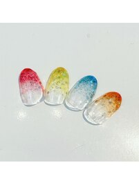 かき氷ラメグラデーション