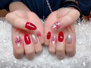 レアネイル 新宿(le'a nail)/持ち込みリボンネイル