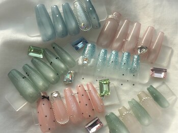 ティンク(Tink)の写真/【新規☆パラジェルグラデorワンカラー¥6500】カラー３色まで選択OK！技術が光るシンプルネイル♪