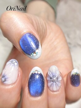 マグネットフレンチ×フラワー