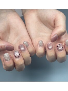 nail salon aozの写真/[#ショートネイル]短い爪でも可愛く仕上がるデザインを多数ご用意！ライフスタイルに合わせたご提案を♪
