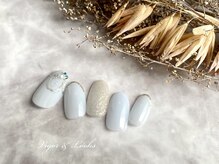 ヴィガー アンド ルックス 白金 目黒(Vigor&Looks)/シンプル　マット　花　ブルー