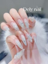 デリーネイル(Dely_nail)/オーロラに咲く3Dフラワー