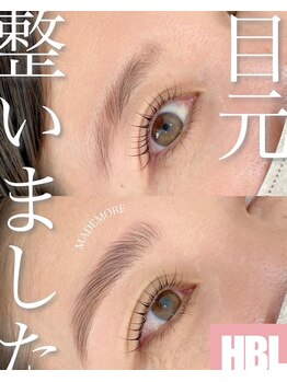まつ毛エクステ専門サロン マドモア 大津店/ハリウッドブロウ＆束感パーマ
