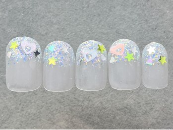 ネイルメゾン 天神店(NAIL MAISON)/ラメグラホロネイル¥6000