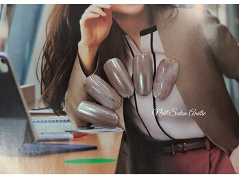 ネイルサロン アミティエ(Nail Salon Amitie)/nuance marble×オーロラnail□.
