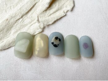 アイネイルズ 梅田店(I nails)/シンプルミラーマット¥8200