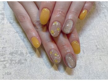 【パラジェル】押し花ネイル