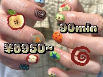 つめノさきの写真/《中崎町》持ち込み＆海外系デザインOK！Artやり放題90分¥8950～◆指先からセンスが漂う上級者な雰囲気を♪