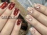 【Hand】SNS大人気マグネットワンカラー+ドット orハートホロネイル¥5980