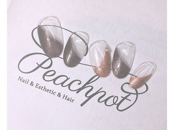 ピーチポット/シェラックシンプルアート5500円