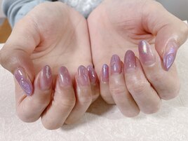 8月定額A パープルネイル