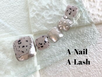 エーネイル エーラッシュ(A-NAIL A-LASH)/定額フットネイル【倉敷】
