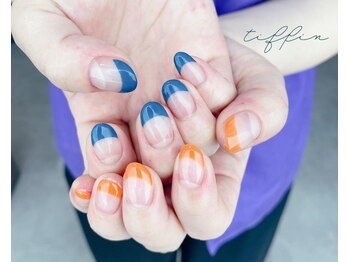 ネイルサロン ティフィン(tiffin)/～アシメフレンチネイル～