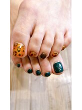 ブーケラテ(bouquet latte)/レオパアシメ