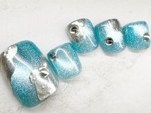 チェリーズネイル(Cherrys Nail)/ブルーデザインマグネットネイル