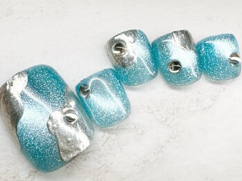 チェリーズネイル(Cherrys Nail)/ブルーデザインマグネットネイル