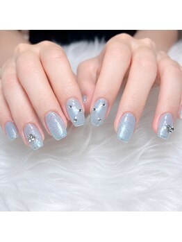 ホワイトネイル 難波店(WHITE NAIL)の写真/《オトナ女性・お洒落女性必見》ぷるんとしたフォルムで洗練された指先に＊［ワンカラー］