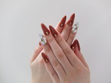 ネイルサロンミキ 横浜(MIKI)/スカルプニュアンスワインレット