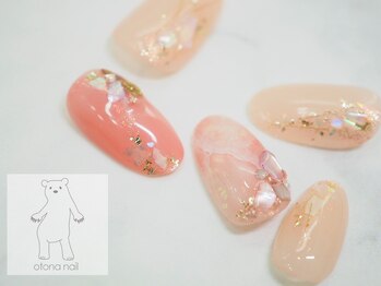 珊瑚ネイル