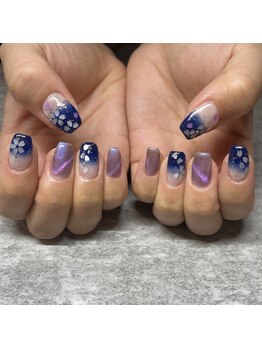 イロ(iro)/夜桜ネイル♪マグネット♪