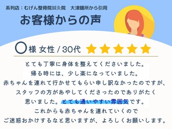グロウアップ鍼灸整骨院 ベイシア彦根(GROWUP鍼灸整骨院)/お客様からの声 1