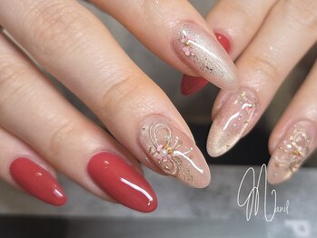 マニル アンド ネトラ(manil & netola)/水引ネイル・お正月ネイル