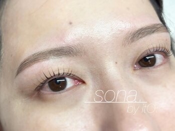 ソナ バイ イト(sona by itO.)の写真/お顔の印象は目元で決まる!!こだわりのカール剤でまつ毛に優しい◎プロの施術で初めての方にもオススメ♪