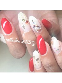 クリスマスネイル