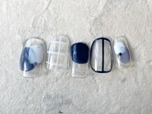 アイネイルズ 梅田店(I nails)/個性派シースルーネイル¥8200