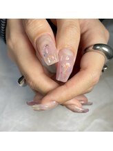 フォーユーネイル(4U nail)/うるぷる♪春夏デザイン 押し花