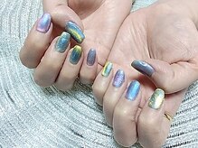 ネイルサロン 山坂/バイカラーマグネット