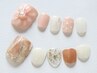【初回オフ無料&フットケア込み】フットネイル4本アート　¥8400
